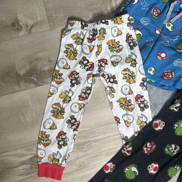 Mario Bros, Mario & Luigi Print Pajama Pants Bundle Size 6 - Picture 3 of 8